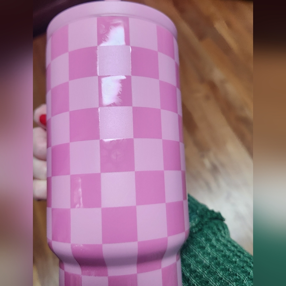 Simple Modern PINK CHECKMATE Kids 24oz Tumbler READ DESCRIPTION - Picture 9 of 9